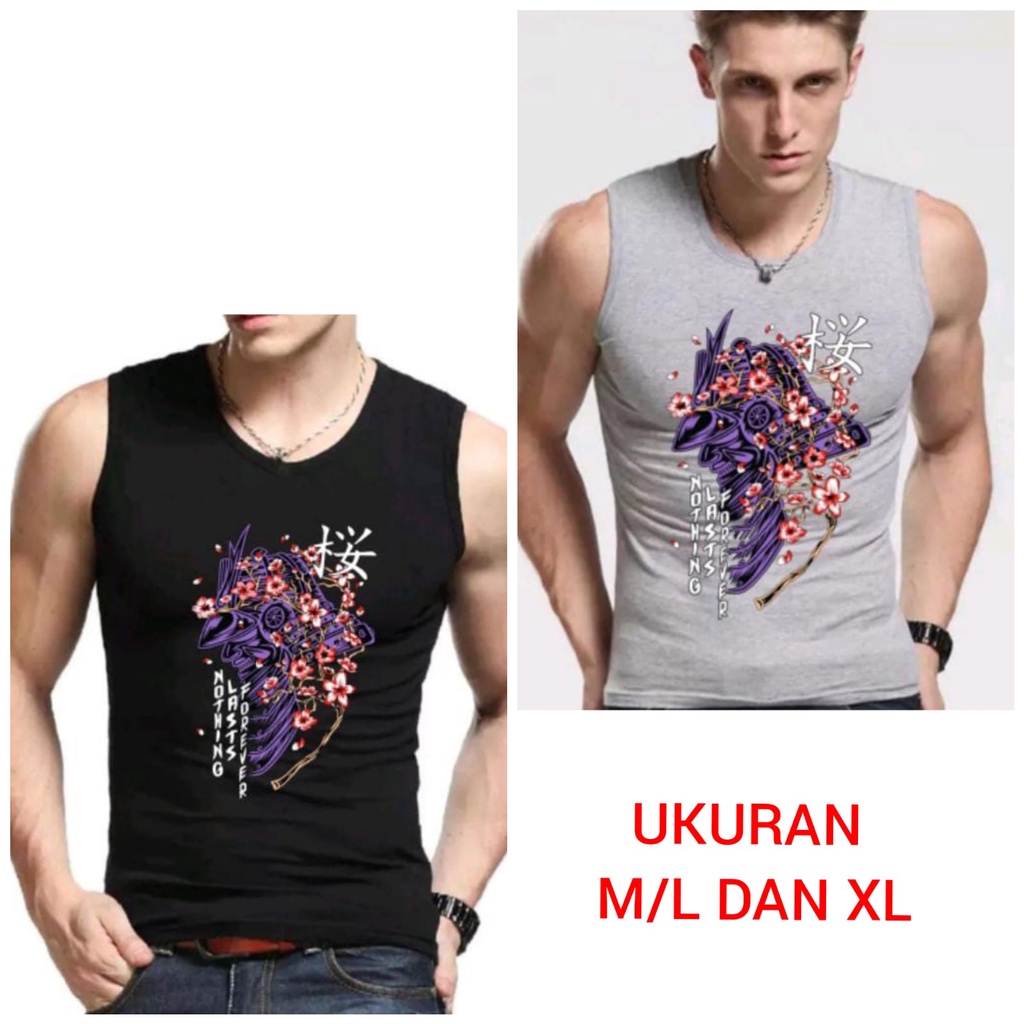 ALIPIO FASHION - SINGLET PE MOTIF NOTHING / kaos pria / kaos keren / terbaru / kekinian