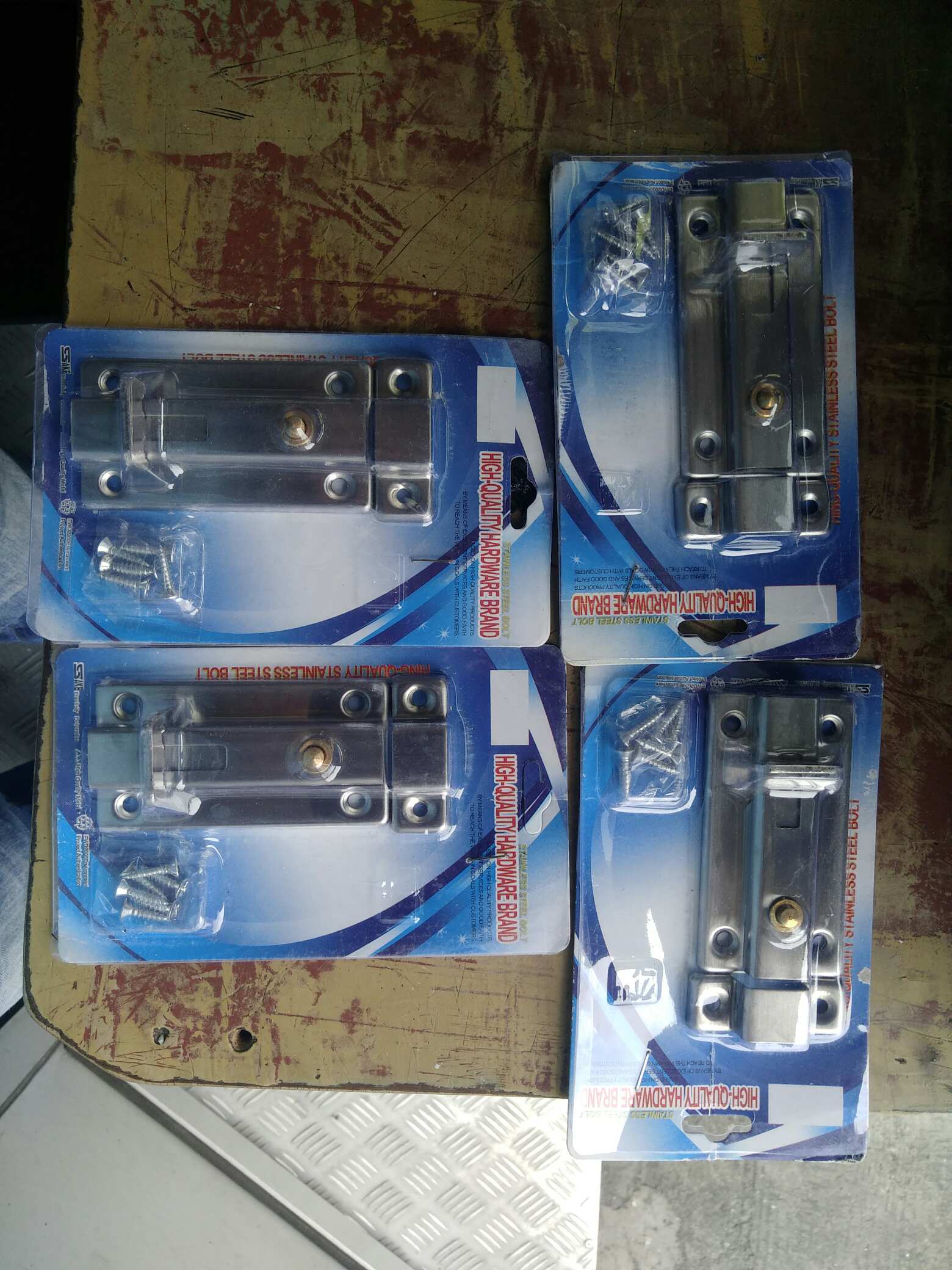 Grendel Slot Pintu/ Slot Pintu/selop Kunci Pintu/grandel Stanless Stell Otomatis 3inchi & 4 Inchi