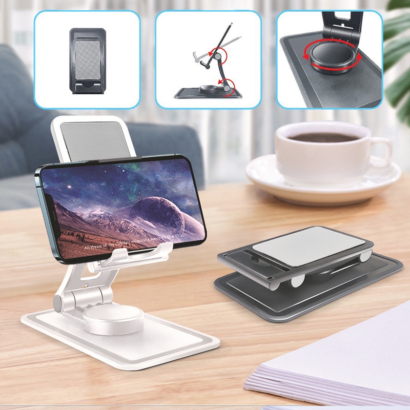 Bracket Stand Holder Handphone Universal Multifungsi Bahan Plastik Bisa Dilipatdiputar 360 Derajat