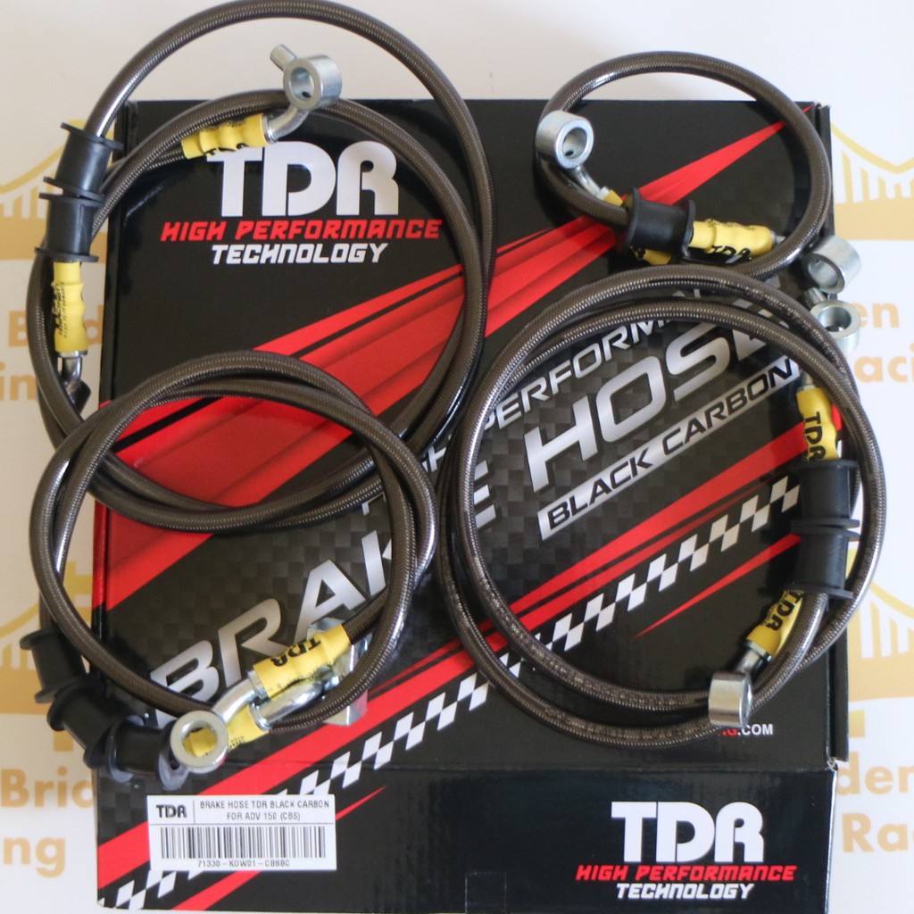 Selang Rem ADV CBS Carbon Black TDR RACING Depan Belakang