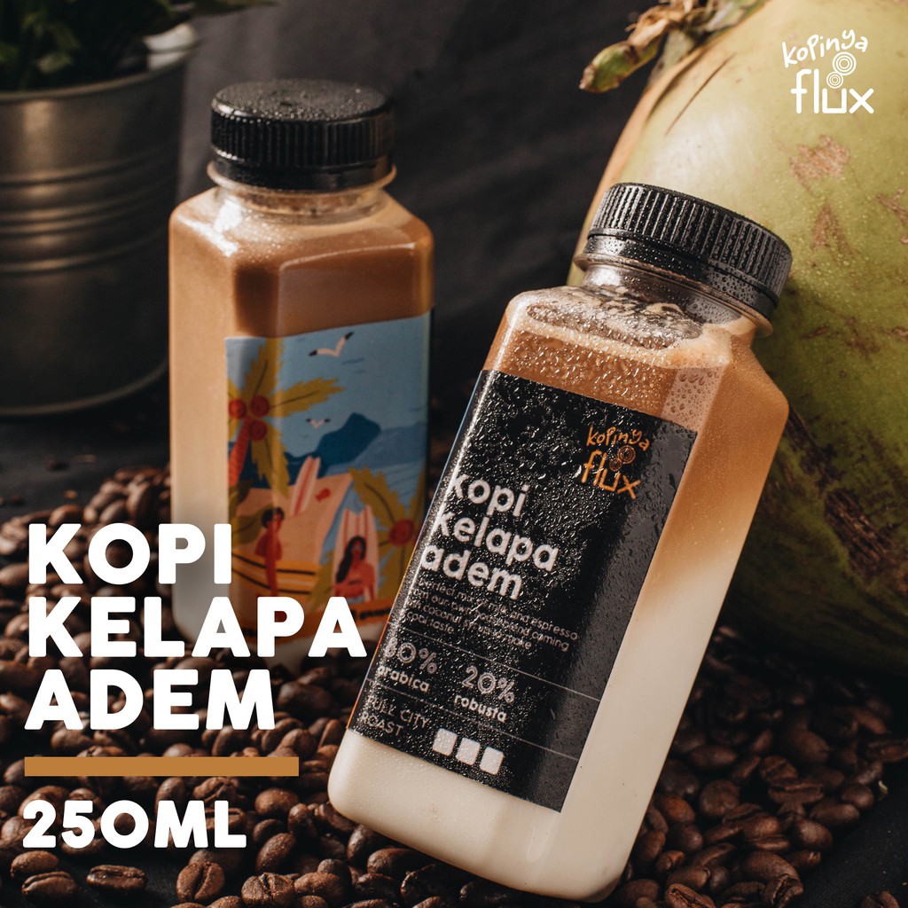 

Kopi Kelapa Adem 250ml (alt kopi 1 liter) Latte by Kopinya Flux