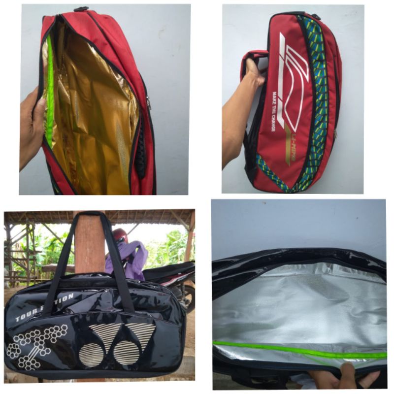 Tas badminton yonex edition thermo 3 Resleting, tas raket murah
