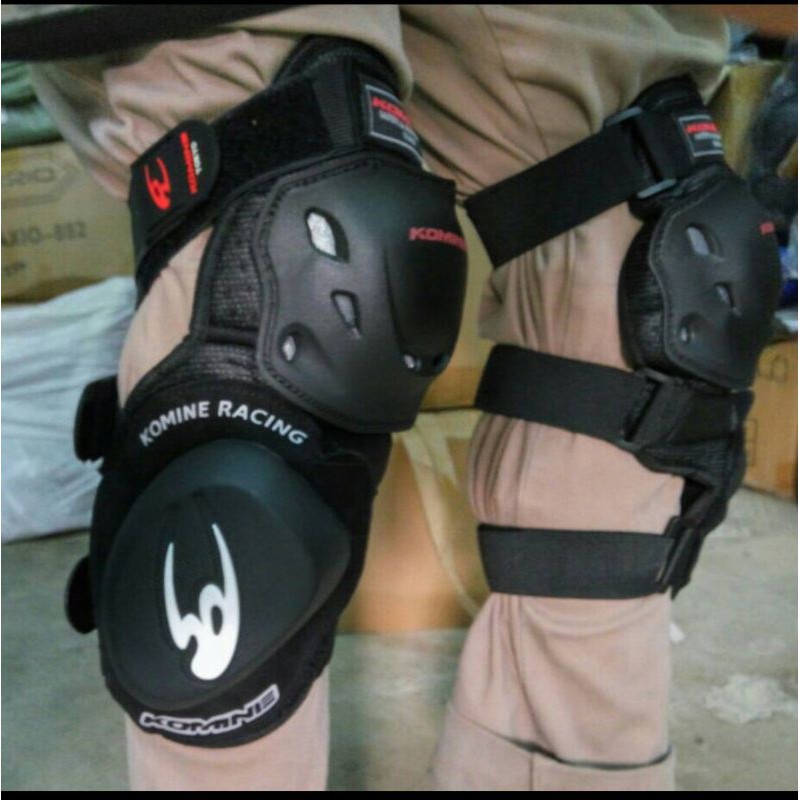 Termurah! Komine SK-652 Voltz Alpin estar Knee Protector + Sliding Pad Racing slider deker balap cornering roadrace kaki saja