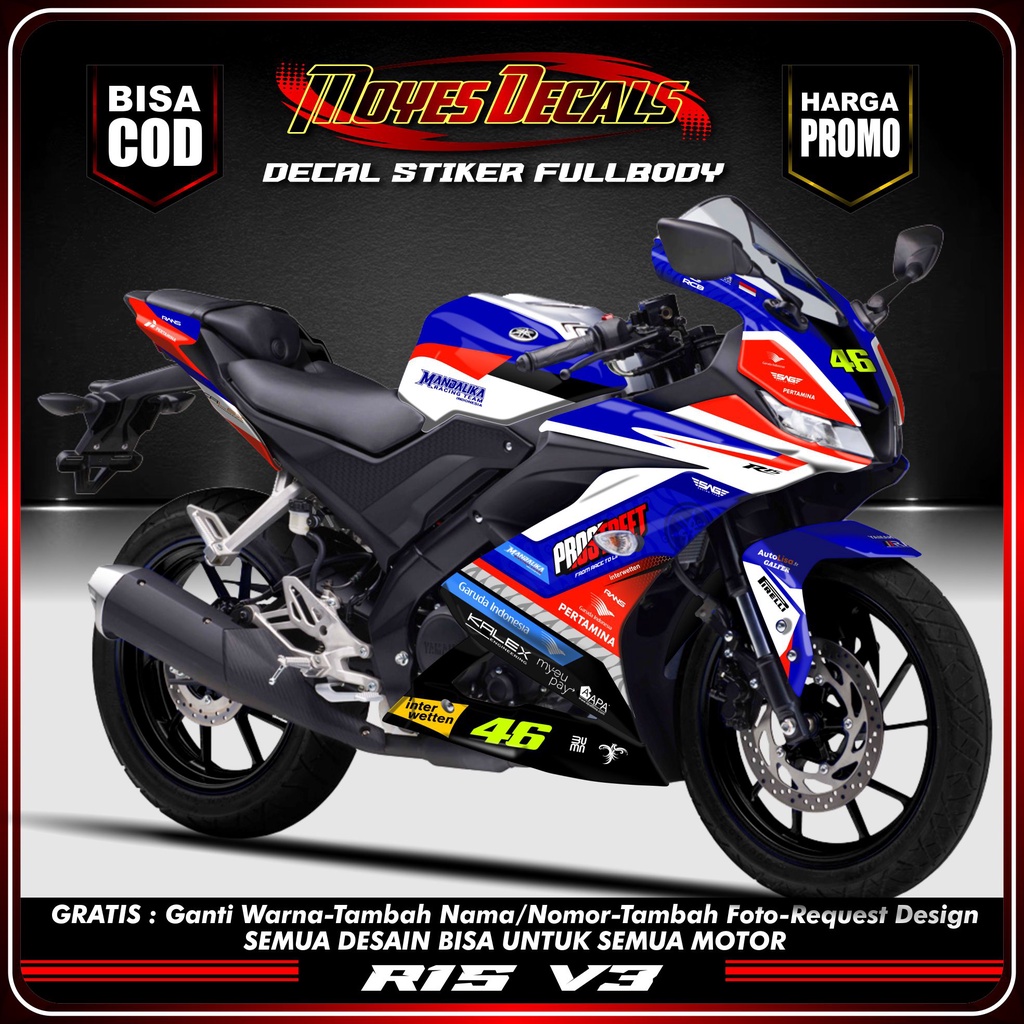 Decal R15 V3 Full Body Mandalika