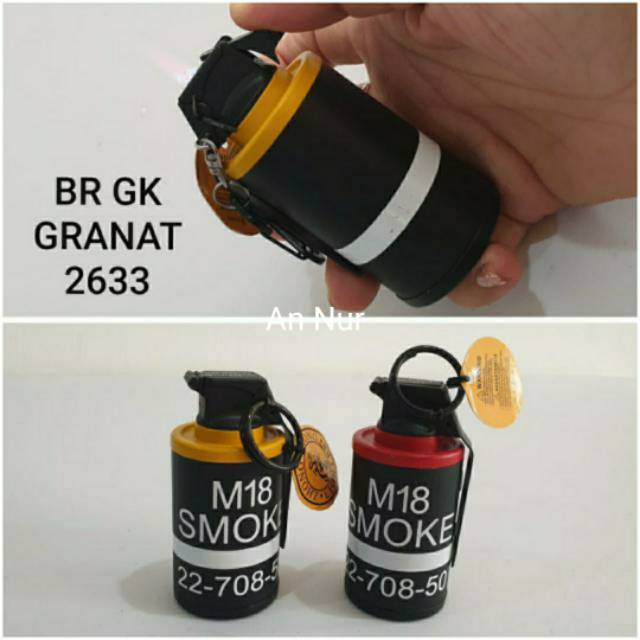 Korek M-18 Smoke - Zhong Long Lighter - Korek Granat - Korek Smoke - Gantungan Kunci - Lighter