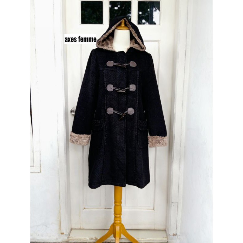 coat wool axes femme