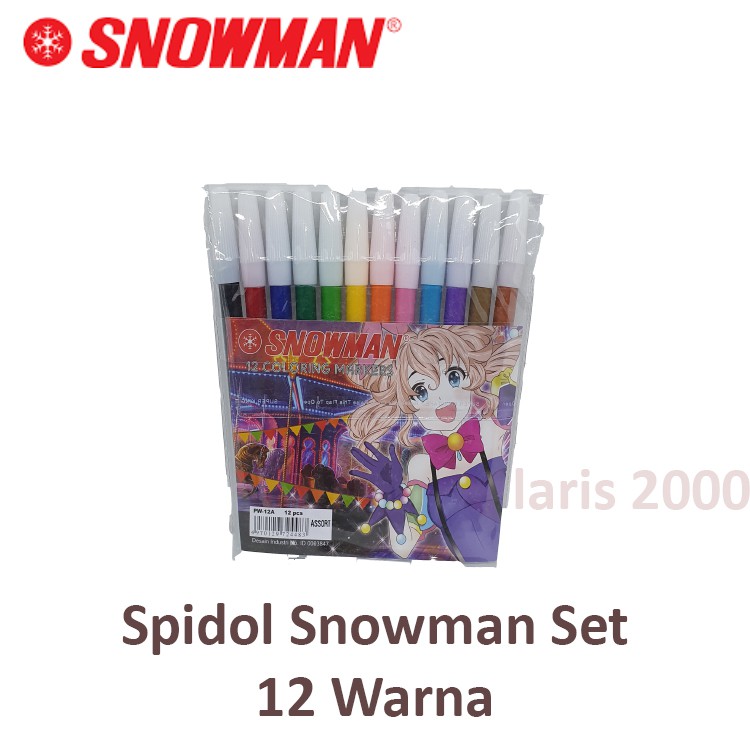 

Spidol Snowman 12 Warna