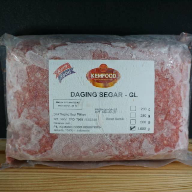 

Daging Giling - Daging Beku Frozen Food Kemfood 1000gr 1 kg
