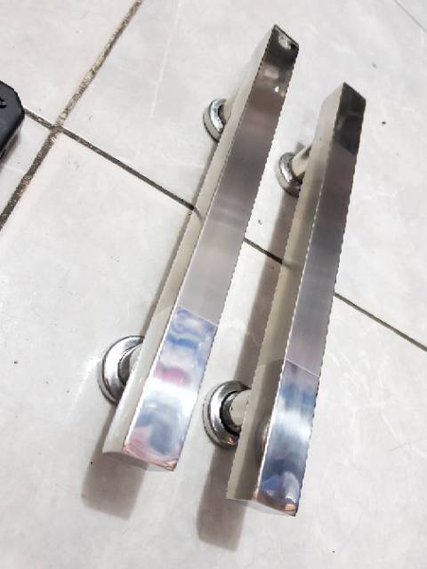 Paket handle pintu stainless 25cm 1set body pelor