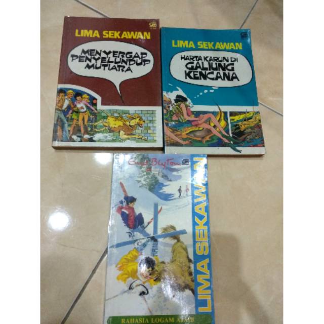 Novel lima sekawan edisi lama set 3bk