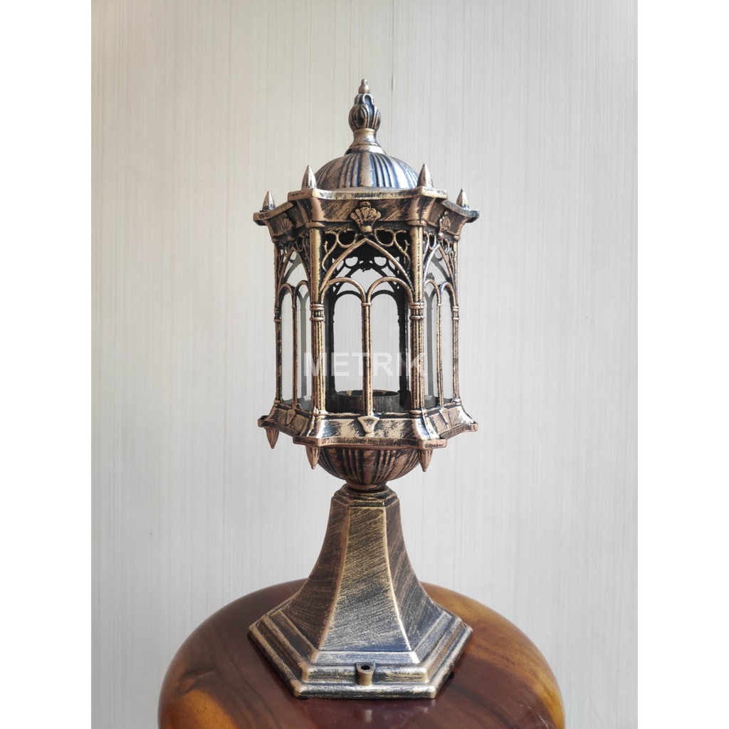 Lampu Pagar Outdoor Lampu Hias Eropa Lampu Pagar Klasik Antik 2111 Shopee Indonesia