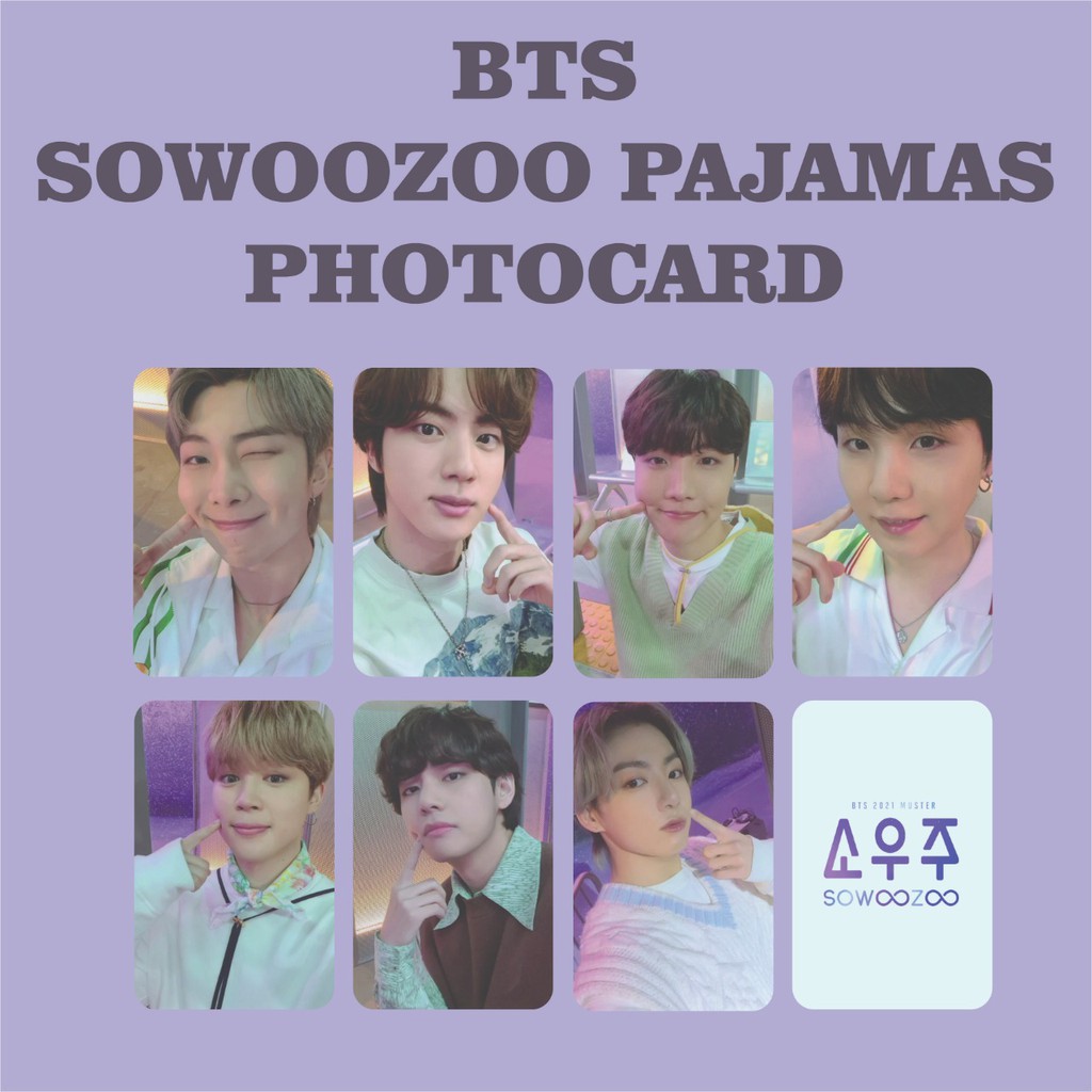 BTS PAJAMAS SOWOOZOO PHOTOCARD