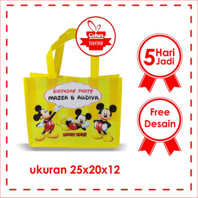 

Souvenir tas ulang tahun anak terlaris dan termurah