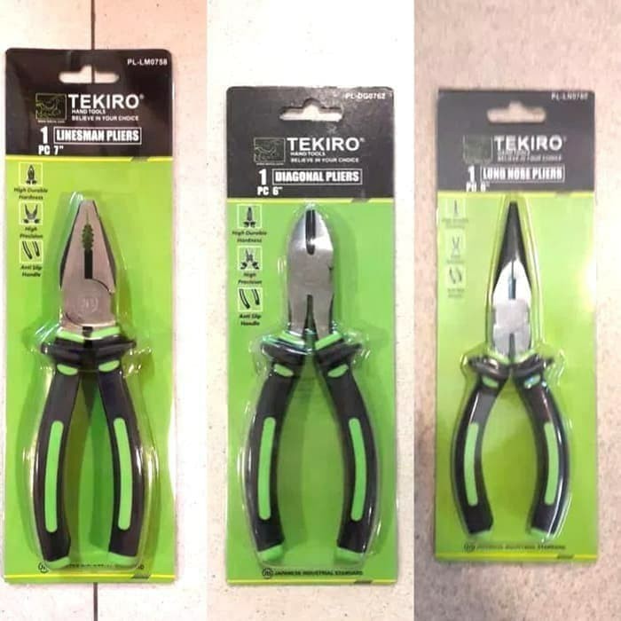 Tekiro tang set 3 pcs. 7in.6in.6in