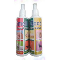 SMELL GOOD 250ml spray Penghilang Bau Busuk kandang dari mikroorganisme alami for all pet