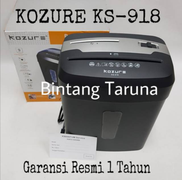 Mesin Penghancur Kertas Kozure KS-8722C Paper Shredder Kozure KS8722C