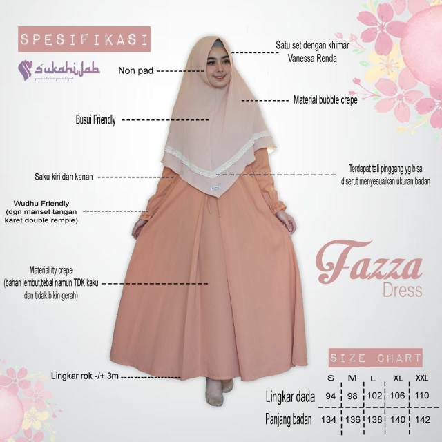 Gamis Fazza by Sukahijab