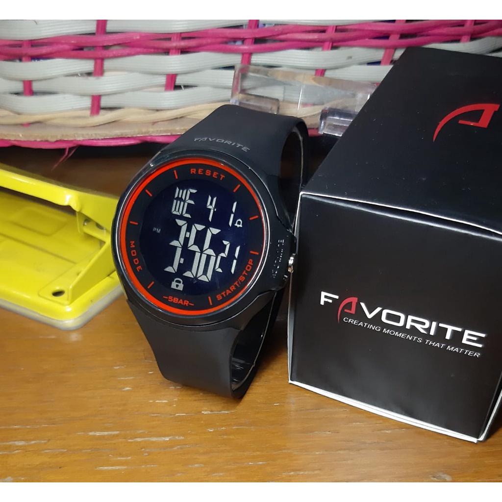 jam tangan FAVORITE F-350 ORIGINAL pria Anti air 30 Meter