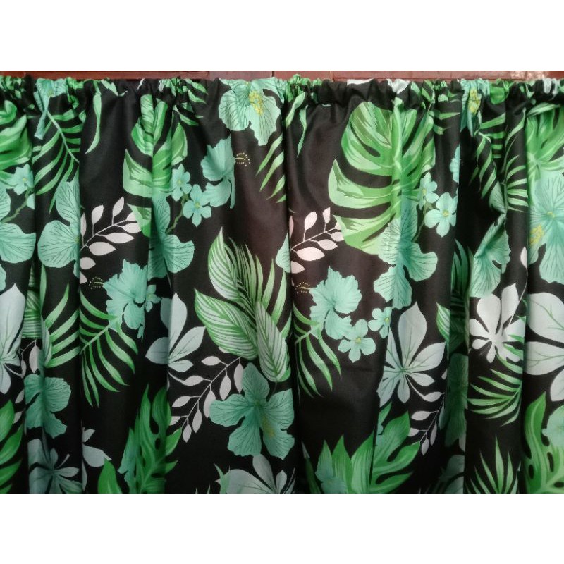 termurah gorden kolong dapur monstrea hitam