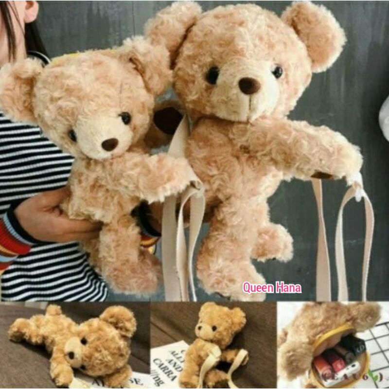 Tas Selempang Beruang Cewe Asli Import / Tas Selempang Cute Bear 30cm