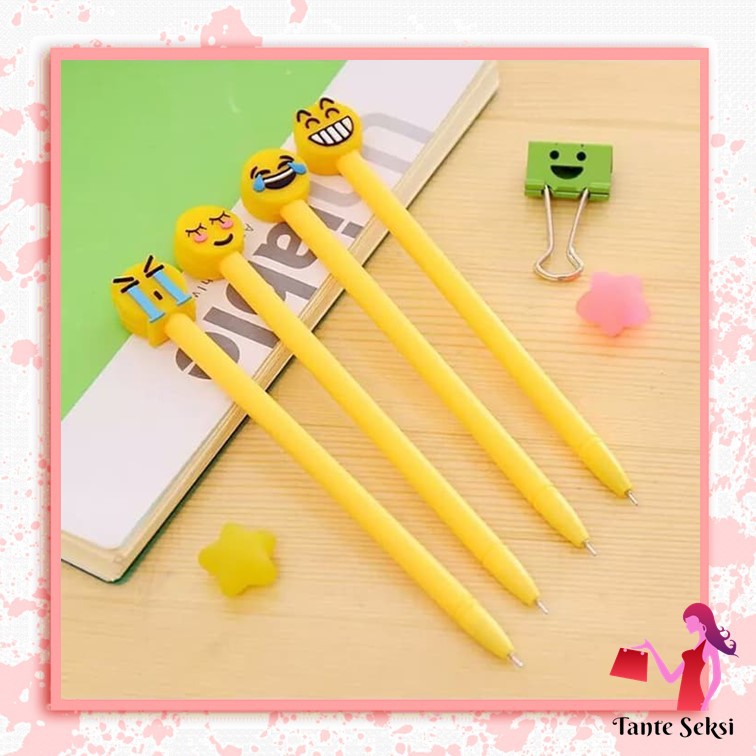 

Bolpoin Karakter Emoticon Lucu Unik Pena Emoji Kuning Pulpen Pen Ballpoint