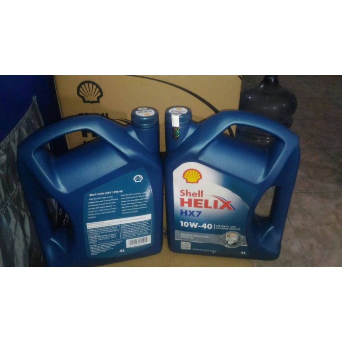 Siap Kirim Oli Mobil Shell Helix Hx7 Sae 10W40 Kemasan Galon