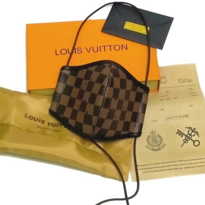 Masker Lv Hijab Headloop Masker Branded Premium Masker Lv Full Set Box _Termurah