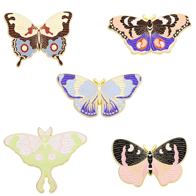 Bros Pin Model Butterfly Warna-Warni Untuk Hadiah Teman