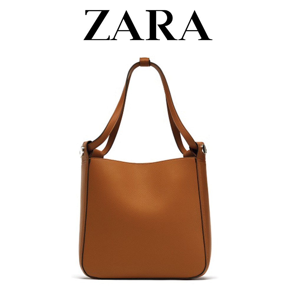 TAS BRANDED ORIGINAL 100% TANGAN ZARA Studded Bucket Bag SELEMPANG