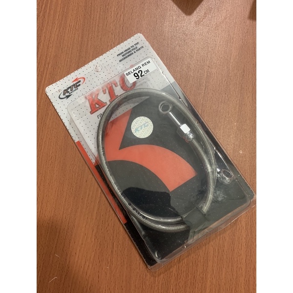 SELANG REM TDR KTC DEPAN ATAU BELAKANG ORIGINAL DAN AEROMOTIVE SCOOPY BEAT VARIO 125 150 MIO FINO SUPRA TIGER RX KING JUPITER VEGA F1ZR (NMAX AEROX KLX PCX TIDAK BISA)-Ktc silver 92 cm