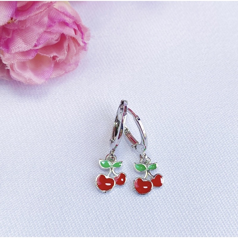 Anting Anak Lapis Emas Red Cherry