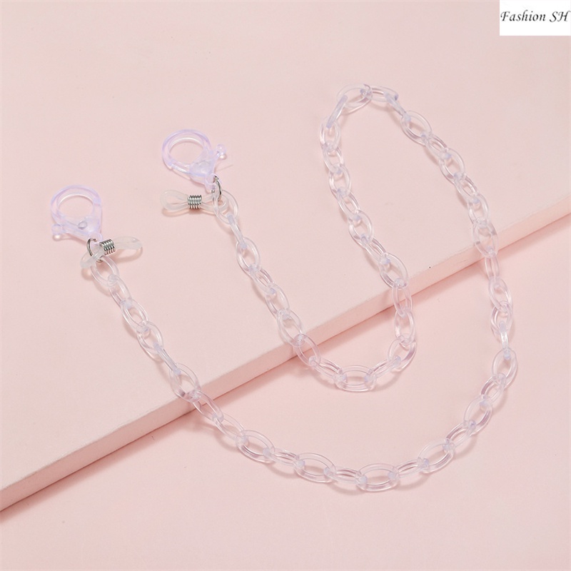 Rantai Kacamata Bahan Akrilik Bening Untuk Wanita M60064-1