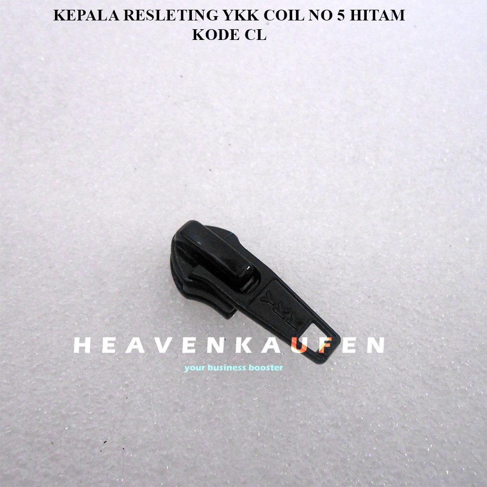 Kepala Resleting / Kepala Zipper YKK Coil No 5 Warna Hitam Kode CL