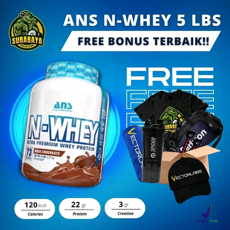 ANS PERFOMANCE NWHEY N WHEY PROTEIN 5 LBS BPOM