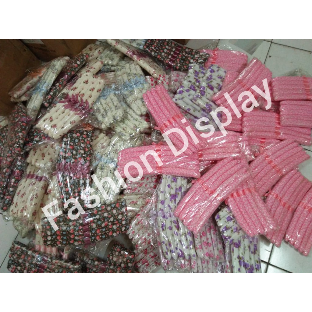 Hanger polos/motif Premium Gantungan Baju Busa Kain/Hanger Shabby Chic Display Gantungan Pakaian-BH