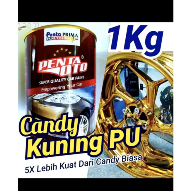 Cat Candy Tone Kuning Pu 1Cat Penta  Oto Candy tone Yellow Cat Tranparant 1KG