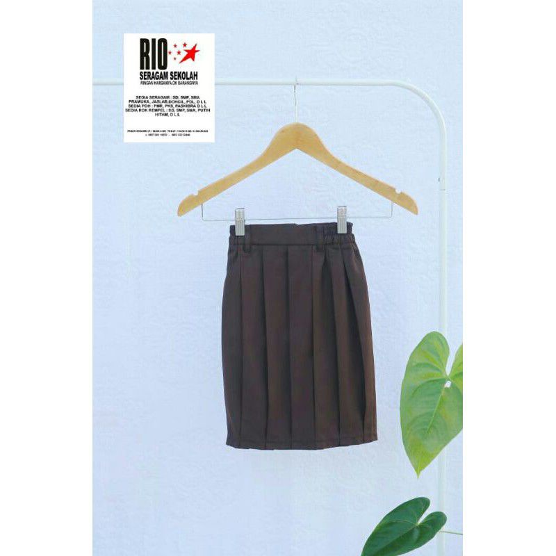 ROK SERAGAM SD PENDEK ROK PENDEK SD SERAGAM SEKOLAH SD BAWAHAN ROK PEREMPUAN REMPEL SD ROK BIG SIZE