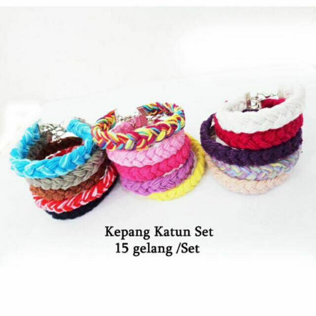 Gelang Kepang Katun Set