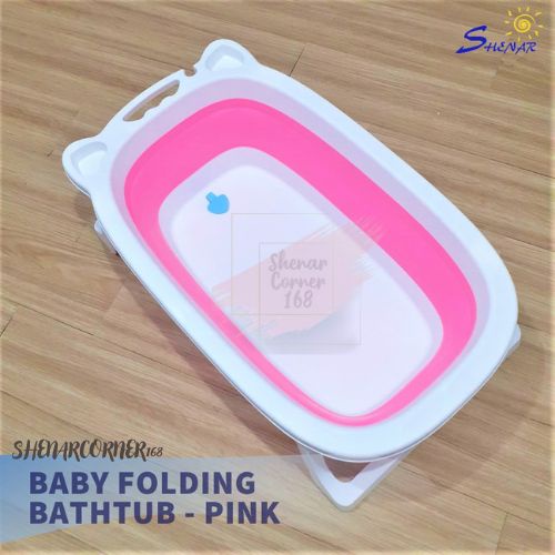 Shenar Bak Mandi Bayi Lipat Foldable Silicone Bathtub Folding Baby Portable Bathtub Bayi / baby bathtub - BABY FOLDING, SHENARCORNER168