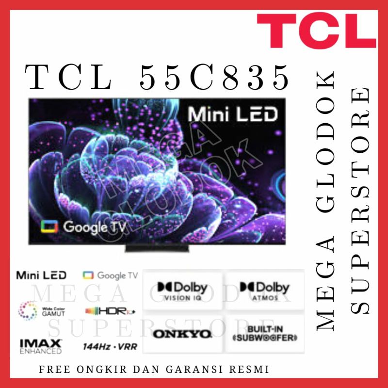 TCL MINI LED 55C835 UHD 4K ANDROID GOOGLE TV 55 INC