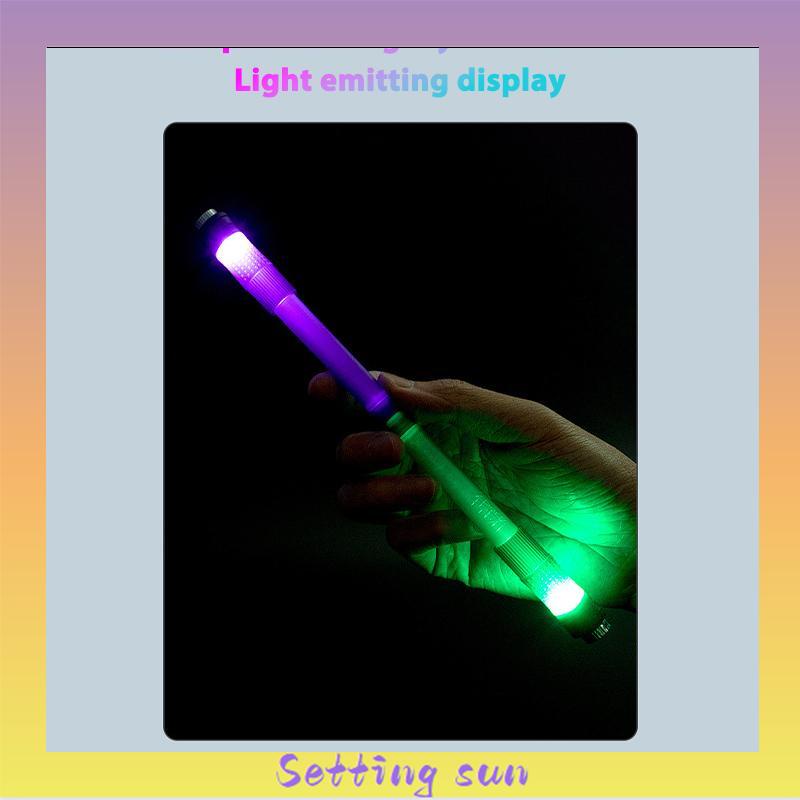 Spinning pen pulpen pena putar plastik balance anti stress bolpoin rotating Dengan lampu led bercahaya TN