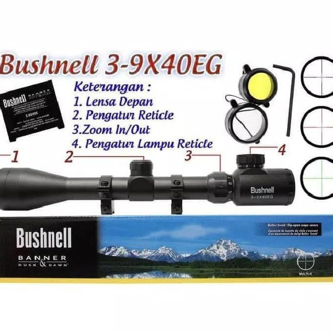 Bushnell 3-9x40EG teleskop teropong senapan angin