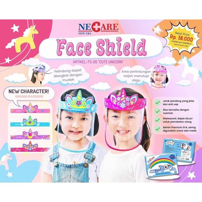 face shield anak necare new era SALE