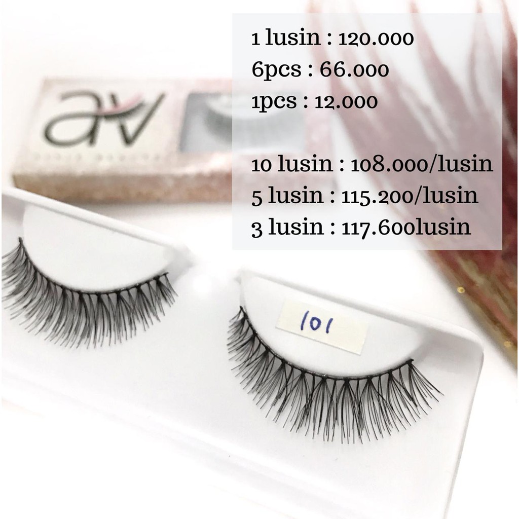 Bulu Mata Palsu Natural Premium Lashes code 101 AivieLashes