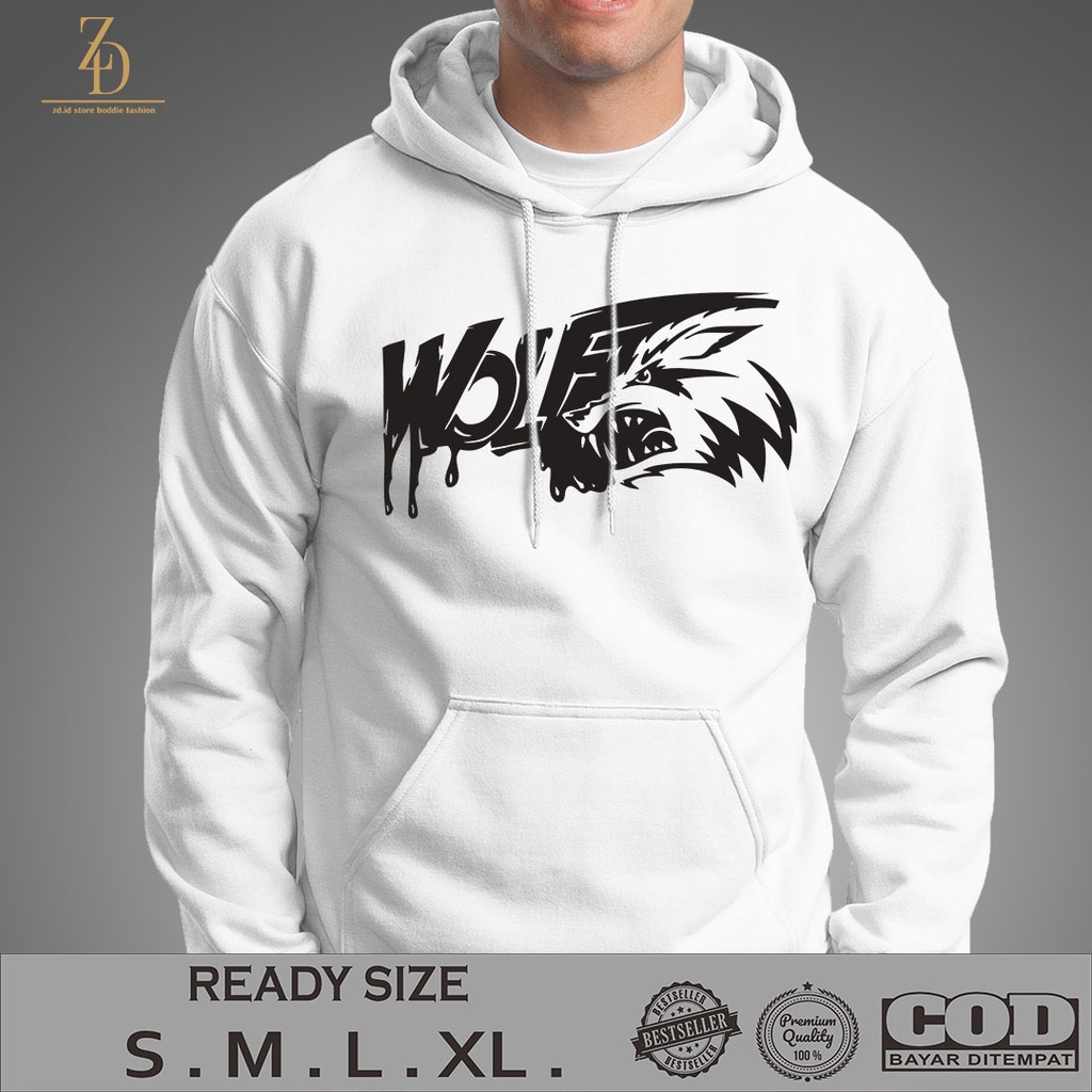 JAKET HODDIE WOLF / HOODIE PRIA / JAKET PRIA / HOODIE KEREN