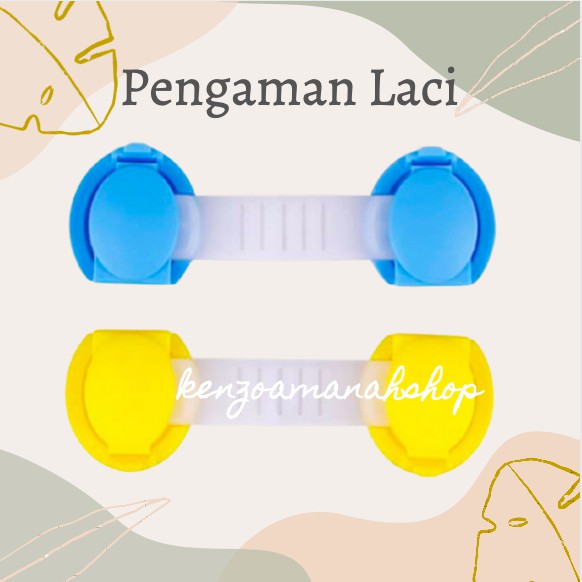 pengaman laci lock bahan karet varian warna random