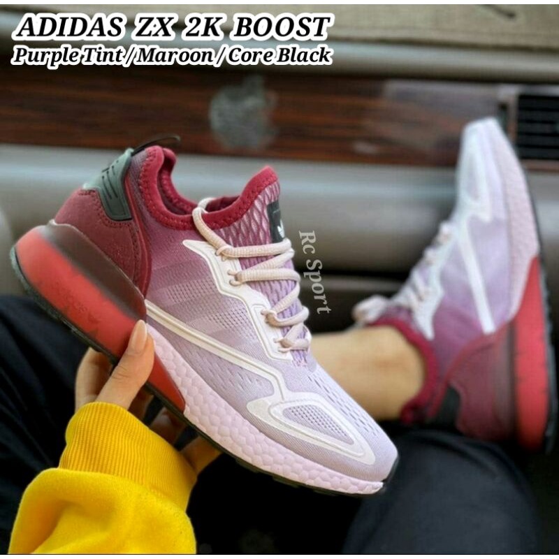 ADIDAS ZX 2K BOOST  "Purple Tint/Maroon/Core Black"