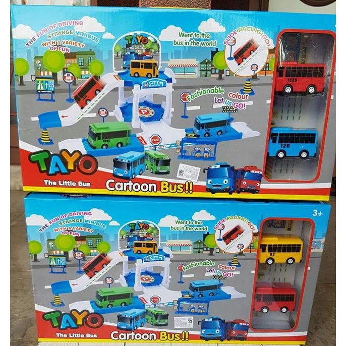 Tayo Parking Lot / Parking Car Tayo / Track Set Parking Tayo
