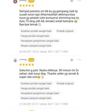 

10.10 FLASH SALE SLIMMING TEA [isi 30] • PELUNTUR LEMAK !!! • TEH DIET