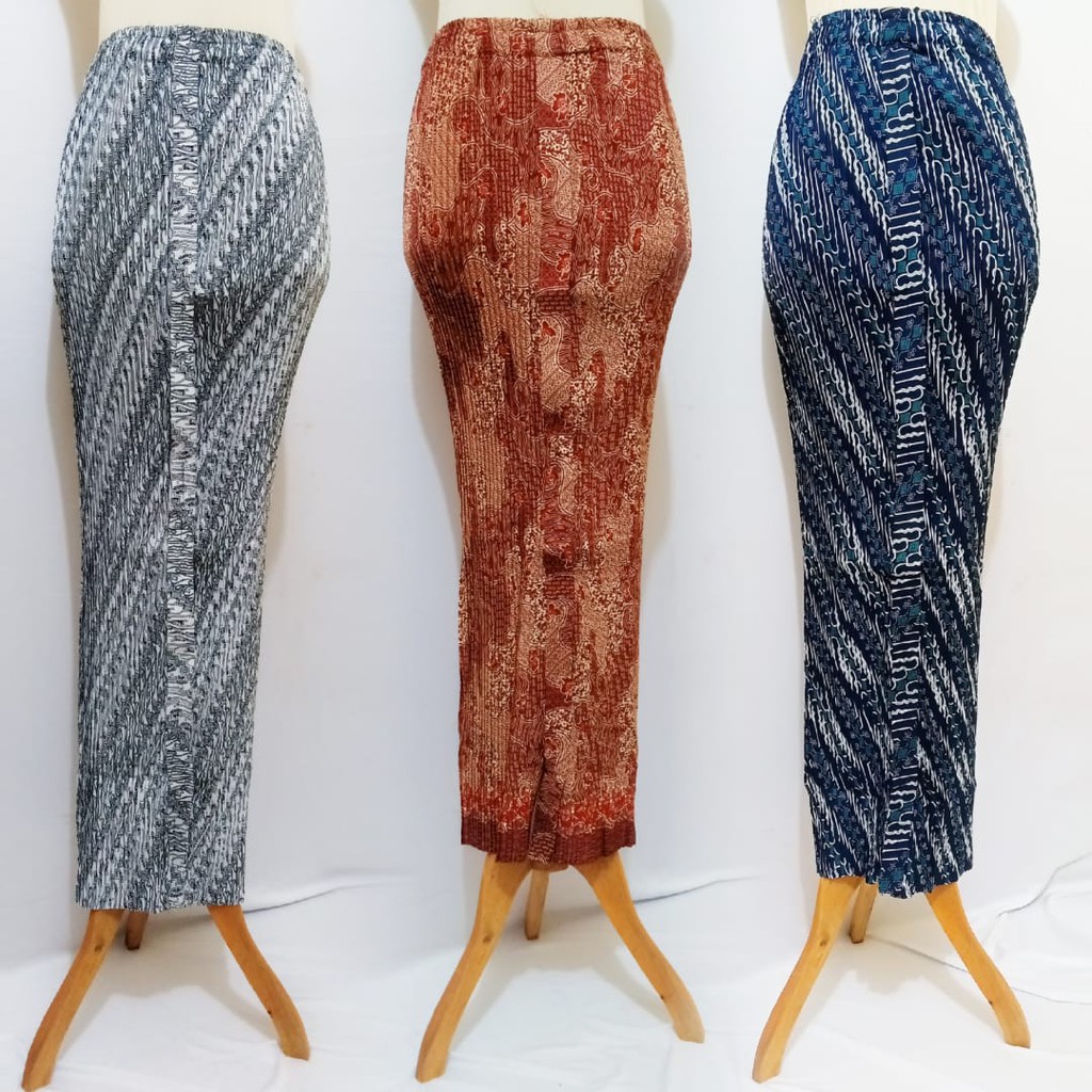 Rok plisket batik wiru TERMURAH Shopee Indonesia